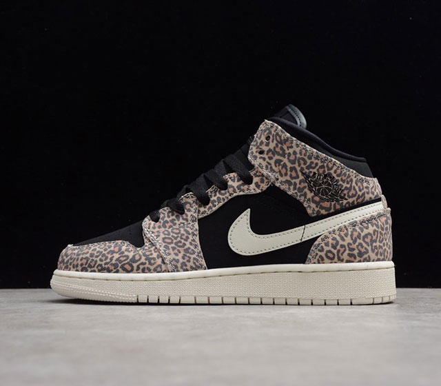 Air Jordan 1 Mid SE GS 中帮 豹纹 BQ6931 021 35.5 36 36.5 37.5 38 38.5 39