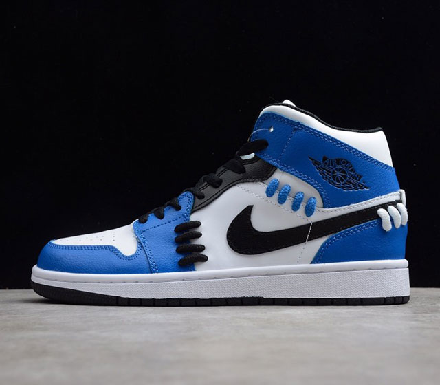 Air Jordan 1 Mid SE Game Royal AJ1 蓝白黑 CV0152-401 36 36.5 37.5 38 38.5 39 40 40