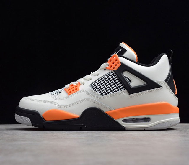 Air Jordan 4 AJ4 Starfish 白黑橙 CW7183-100 36 36.5 37.5 38 38.5 39 40 40.5 41 42