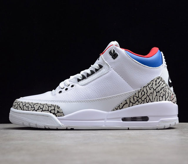 Air Jordan 3 Seoul AJ3 白爆裂纹 太极旗 AV8370-100 36 36.5 37.5 38 38.5 39 40 40.5 41 4