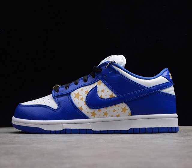 SB Dunk Low Supreme 联名系列 蓝白金星 DH3228-100 36 36.5 37.5 38 38.5 39 40 40.5 41 42