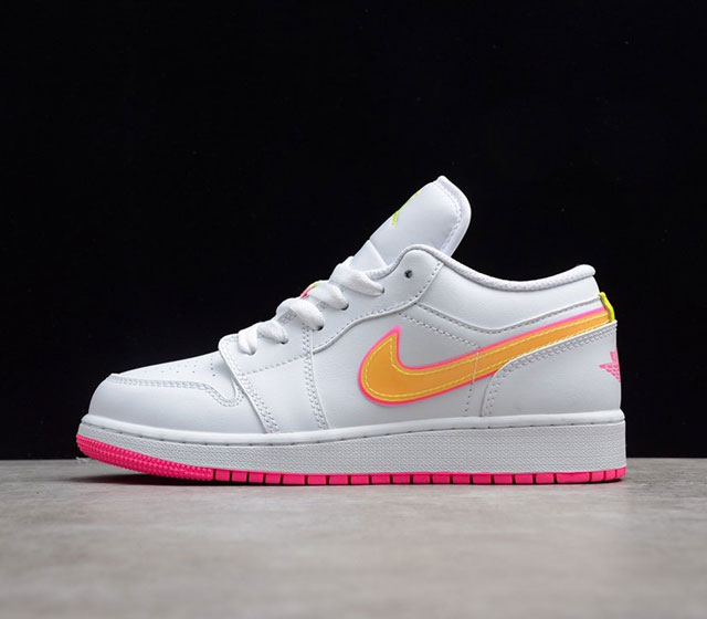 CJ版本 Air Jordan 1 Low AJ1 乔1 果冻 白黄粉 低帮篮球鞋 CV4610-100 35.5 36 36.5 37.5 38 38.5