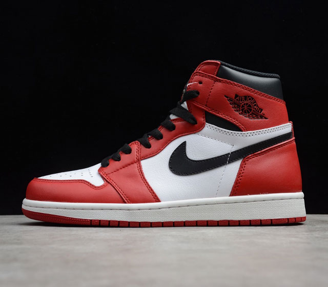 高版本 Air Jordan 1 OG AJ1 高帮 芝加哥白红篮球鞋 555088-101 40 40.5 41 42 42.5 43 44 44.5 45