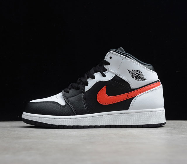 CJ版本 Air Jordan 1 Mid GS 黑白红熊猫 554725-075 35.5 36 36.5 37.5 38 38.5 39 40 40.5