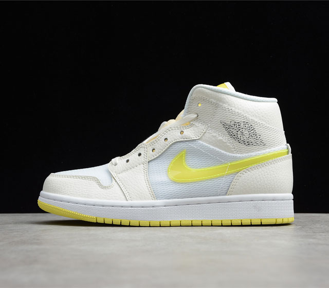 CJ版本 Air Jordan 1 AJ1 Mid SE 湖人 米白黄 DB2822-107 35.5 36 36.5 37.5 38 38.5 39 40