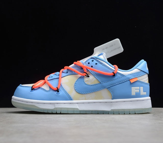 OFF-White x Futura xNike Dunk Low 蓝红白 DD0856-403 36 36.5 37.5 38 38.5 39 40 40.