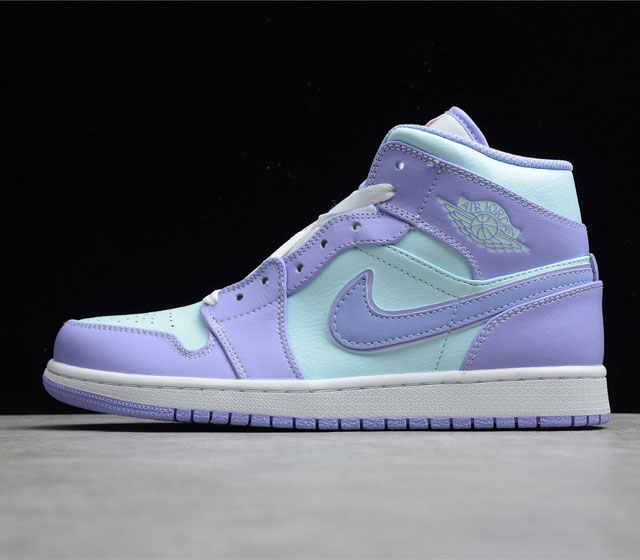 Cj版本 Air Jordan 1 MID AJ1 中帮 紫色脉冲 北极 Punch 554724-500 35.5 36 36.5 37.5 38 38.5