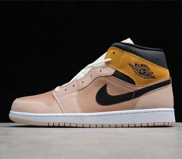 Cj版本 Air Jordan 1 Mid SE Particle Beige AJ1 中帮 淡粉橘奶茶 DD2224-200 35.5 36 36.5 37