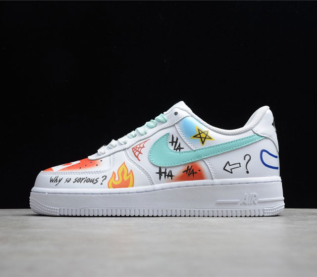 Air Force 1 Low 07 空军 低帮 鸳鸯涂鸦 货号 CW2288-111 原楦头原纸板 纯正空军版型 专注外贸渠道 全掌内置蜂窝气垫 #原盒配件