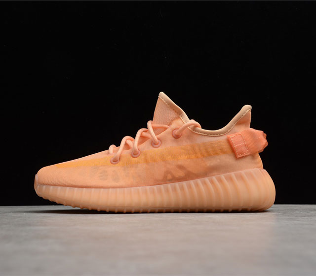 YEEZY BOOST 350 V2 Mono Clay 网纱半透明 杏月橙 GW2870 36 36.5 37.5 38 38.5 39 40 40.5 4