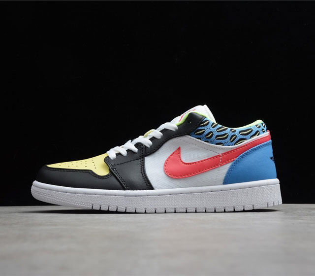 Air Jordan 1 Low AJ1 低帮 黑黄蓝 多色拼接 DH5927-006 37.5 38 38.5 39 40 40.5 41 42 42.5