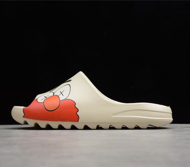 Yeezy Slide 椰子拖鞋 侃爷拖鞋 KAWS 涂鸦 芝麻街 型号 FV6346 36 37 37.5 38 39 39.5 40 41 42 42.5