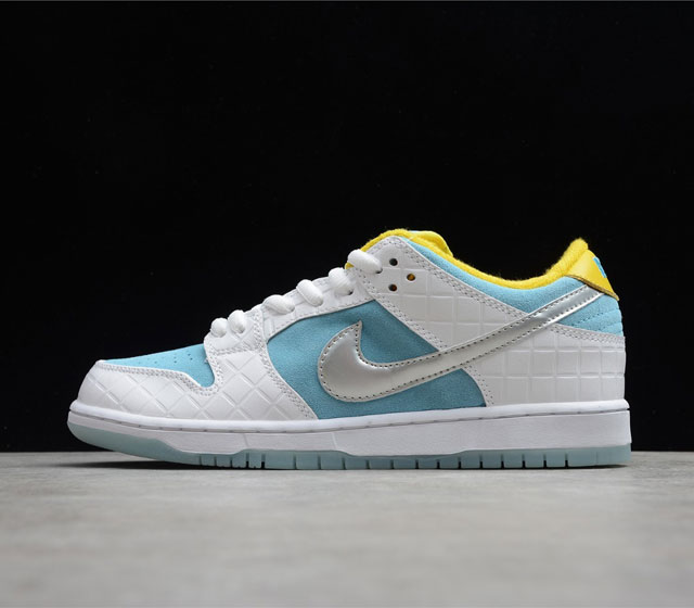 SB Dunk Low Pro Lagoon Pulse FTC联名 菱格白银冰蓝 DH7687-400 尺码 36 36.5 37.5 38 38.5 39