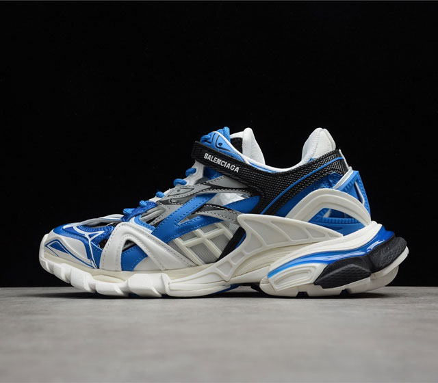 巴黎世家 Balenciaga Track Trainers 灰白蓝 568615-W3GC2-9203 35 36 37 38 39 40 41 42 43