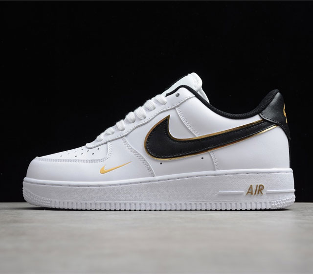 NK Air Force 1 Low AF1 空军 低帮 双钩 白黑金 DA8481-100 尺码 36 36.5 37.5 38 38.5 39 40 40