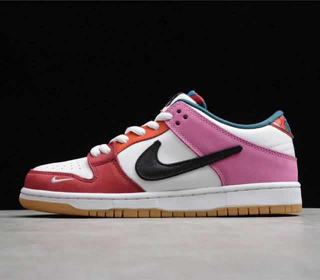 Parra x NK SB Dunk Low Multi-Color 2021 低帮 多色鸳鸯拼接 货号 DH7695-100 2021Fw秋冬全新联名 再度