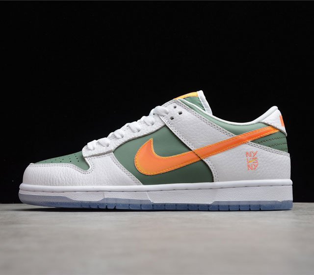 NK Dunk Low NY vs NY 低帮 白绿橙 纽约街球 DN2489-300 码数 36 36.5 37.5 38 38.5 39 40 40.5