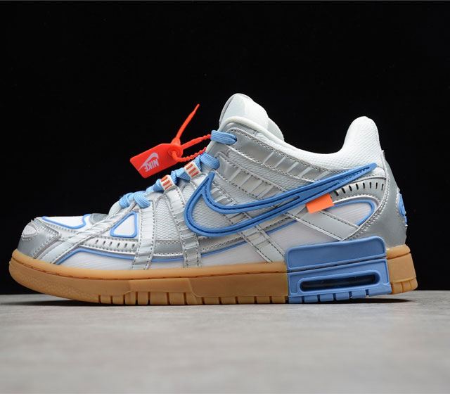 OFF-WHITE x Nike Air Rubber Dunk University Blue 银蓝生胶 货号 CU6015-700 以 Dunk Low