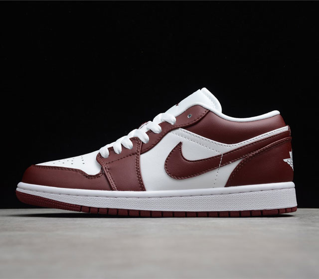 GZ版本 Air Jordan 1 Low Team Red AJ1 低帮文化篮球鞋 深酒红 货号 DC0774-116 尺码 36 36.5 37.5 38