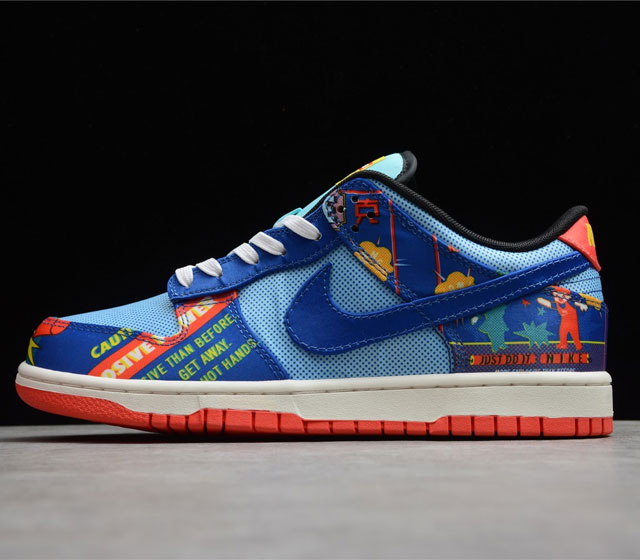 NK Dunk Low Retro Firecracker 鞭炮 双层刮刮乐 货号 DD8477-446 整双鞋的设计灵感来源于中国传统新年中必不可少的鞭炮