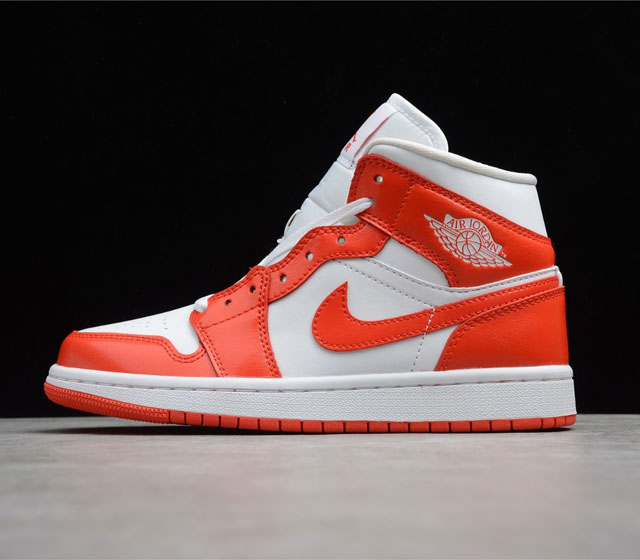 CJ版本 Air Jordan 1 MID AJ1 中帮 白橘 BQ6472-116 尺码 35.5 36 36.5 37.5 38 38.5 39 40 4