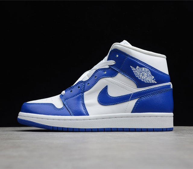 CJ版本 Air Jordan 1 Mid AJ1 中帮 白蓝 BQ6472-104 尺码 35.5 36 36.5 37.5 38 38.5 39 40 4