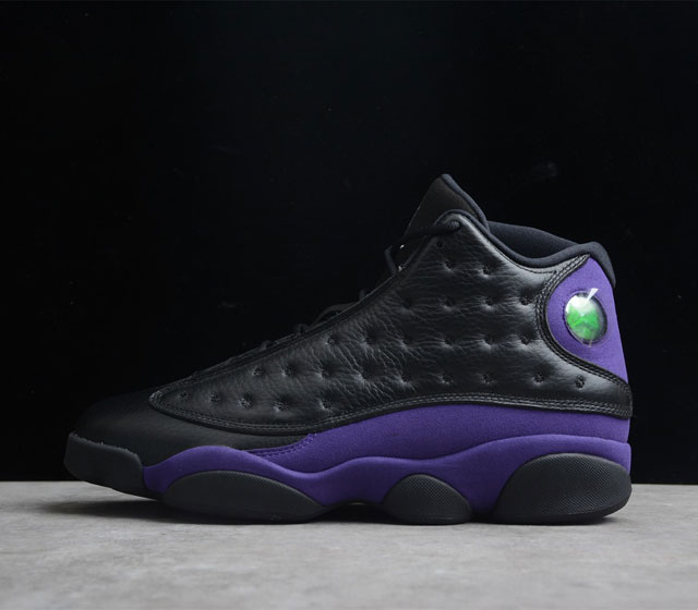 GZ版本 Air Jordan 13 Court Purple AJ13 黑紫 货号 DJ5982-015 经典黑紫撞色鞋身 构成湖人配色既视感 低调又骚气