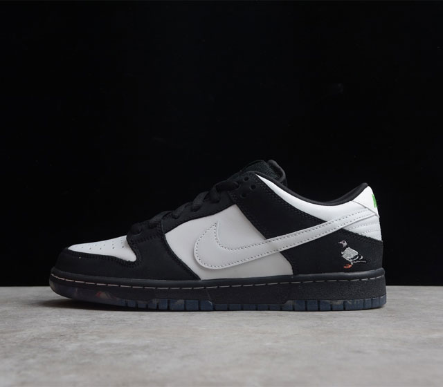 M版本 Staple x NK SB Dunk Low Panda Pigeon 黑白熊猫 鸽子 货号 BV1310-013 尺码 36 36.5 37.5