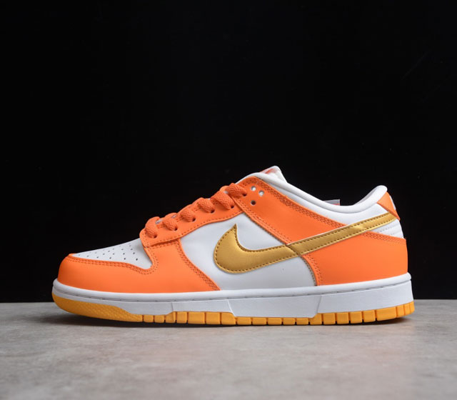 NK Dunk Low 低帮 运动休闲板鞋 白橙金 CU1726-002 尺码 36 36.5 37.5 38 38.5 39 40 40.5 41 42 4