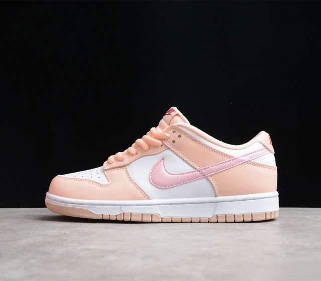 NK Dunk Low GS Pink Velvet 低帮 白粉 小情人节 货号 DO6485-600 整双鞋采用白色和粉色主打 视觉效果十分清新少女 全皮革