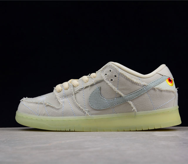 纯原版本 Nk SB Dunk Low Mummy 木乃伊 SB扣碎篮板时尚休闲板鞋 DM0774-111 36-47.518 鞋身以浅灰色调呈现 麻布材质展