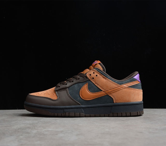 NK Dunk Low PRM Cider 苹果酒 低帮 运动休闲板鞋 棕灰 货号 DH0601-001 整双鞋采用当下最为火爆的 大地色系 为主调打造 棕黄