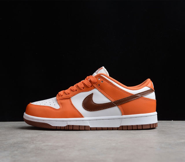 NK Dunk Low Reverse Mesa ORang 运动休闲板鞋 白橙 DQ4697-800 不同于充满活力的亮橙色 这双 Dunk Low Rev