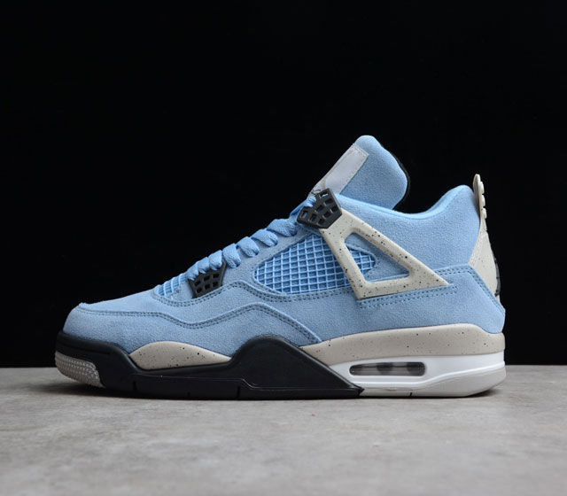 Air Jordan 4 SE University Blue AJ4 北卡蓝 CT8527-400 鞋面以亮蓝色麂皮打造 整体酷似Travis Scott