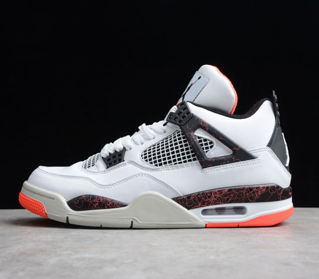 头层 Air Jordan 4 Retro Hot Lava AJ4乔4 热熔岩 男子文化篮球鞋 308497-116 这款新配色鞋面主要采用黑 白 红三色装 - 点击图像关闭