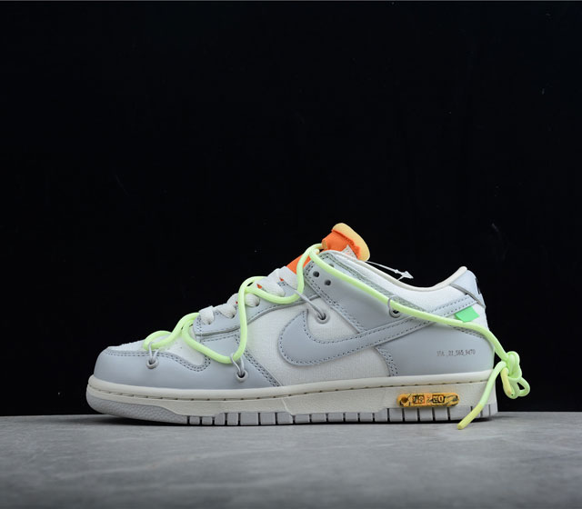 纯原版本 Nike SB Dunk OFF-WHITE 联名 43of50 灰绿桔 43 50 货号 DM1602-12815 原厂原档案开发 原盒原标 原厂