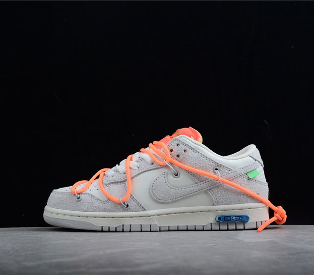 纯原版本 Nike SB Dunk OFF-WHITE 联名 31of50 麂皮灰桔红 31 50 货号 DJ0950-11617 原厂原档案开发 原盒原标