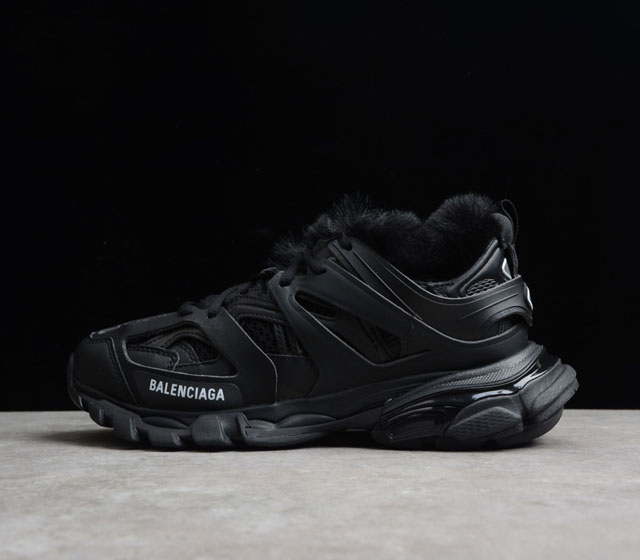 巴黎世家 Balenciaga Track Trainers 2021秋冬新品 黑白加绒 668555-W6FS1-1520 尺码 35 36 37 38 3