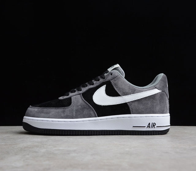 Nike NK Air Force 1 Low AF1 空军一号 麂皮 暗黑灰 低帮复古休闲板鞋 货号 NT9966-336 原楦头原纸板 打造纯正空军版型