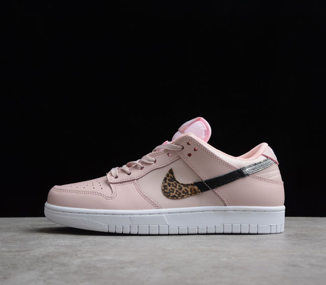 NK Dunk Low Animal Print 低帮 休闲板鞋 粉白豹纹印花 DD7099-200 尺码 36 36.5 37.5 38 38.5 39 4