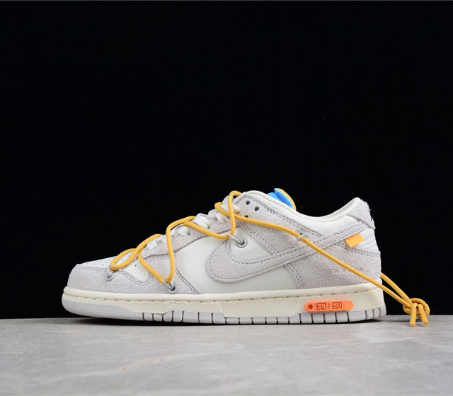 纯原版本 Nike SB Dunk OFF-WHITE 联名 34of50 麂皮灰黄 34 50 货号 DJ0950-10217 原厂原档案开发 原盒原标 原