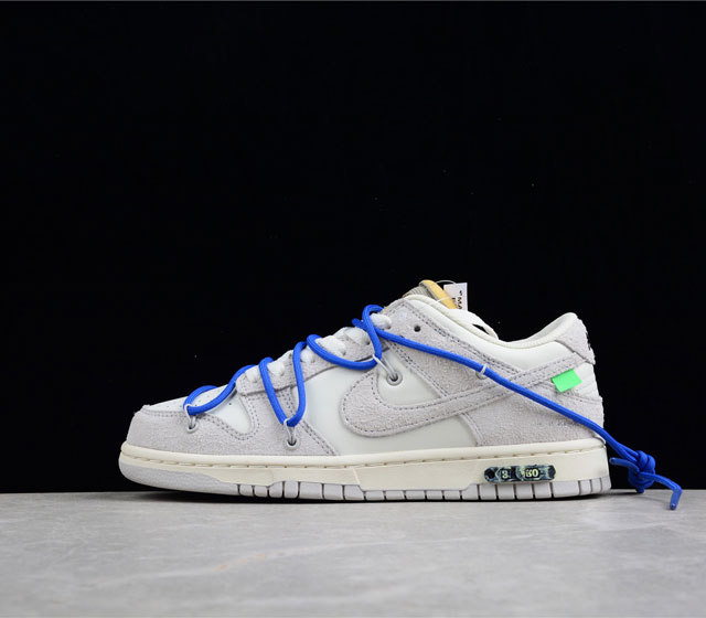 纯原版本 Nike SB Dunk OFF-WHITE 联名 32of50 麂皮灰蓝 32 50 货号 DJ0950-10417 原厂原档案开发 原盒原标 原