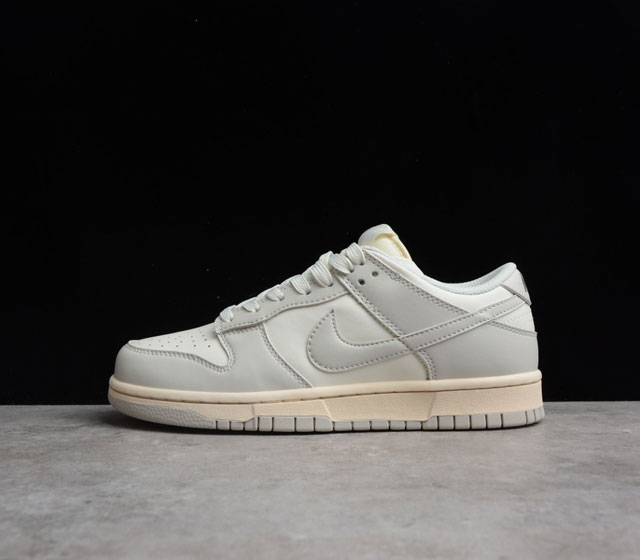 Dunk Low Light Bone 骨白 扣篮系列 低帮休闲运动滑板板鞋 DD1503-107 头层皮料质感非凡 细节完美打动人心 大厂出品 电绣工艺 鞋