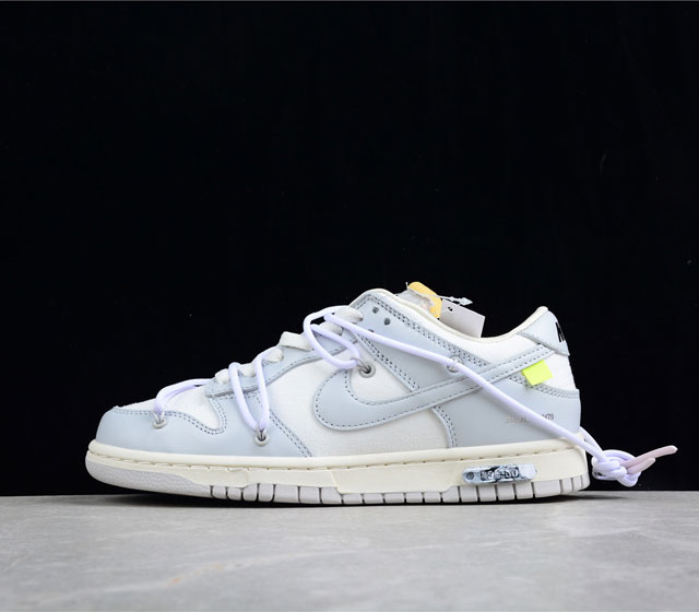 纯原版本 Nike SB Dunk OFF-WHITE 联名 49of50 灰白紫 49 50 货号 DM1602-12317 原厂原档案开发 原盒原标 原厂