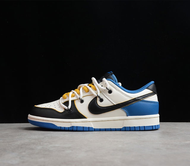 NK Dunk Low 低帮 闪电 客制款 OW联名风格 低帮运动休闲板鞋 DD1391-001 做旧 拆解缝线 ow解构鞋带 vibe风主题订制 尺码 36