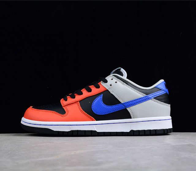 纯原版本 NBA x Nike Dunk Low EMB Knicks 黑蓝橙 75周年NBA纽约尼克斯配色 货号 DD3363-002 原厂原档案开发 原盒