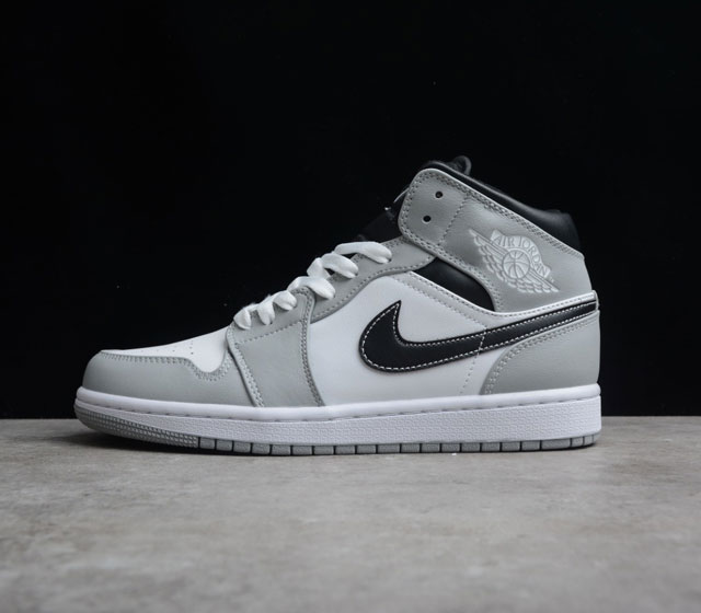 GZ版本 Air Jordan 1 Mid AJ1 低帮 文化篮球鞋 烟灰新配色 554714-078 原鞋开模 拒绝公底 购置原厂同步原材料 都有细节还原9