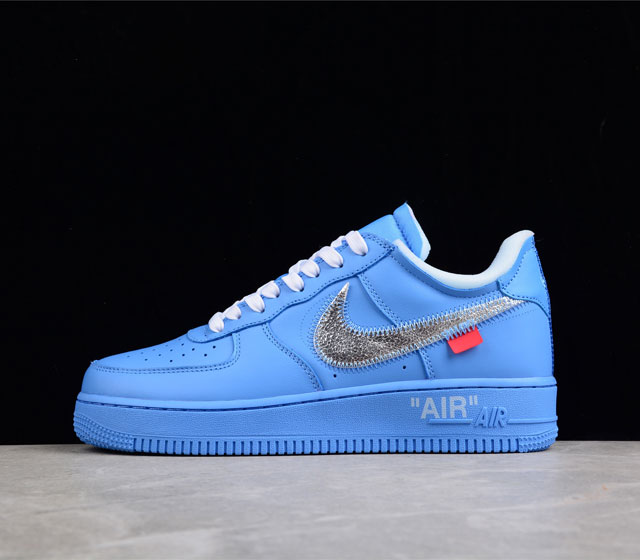 纯原版本 OFF-WHITE X Air Force 1 空军艺术馆 蓝色 货号 CI1173-400 原厂原档案开发 原盒原标 市面唯一采用贝利原厂皮料 真