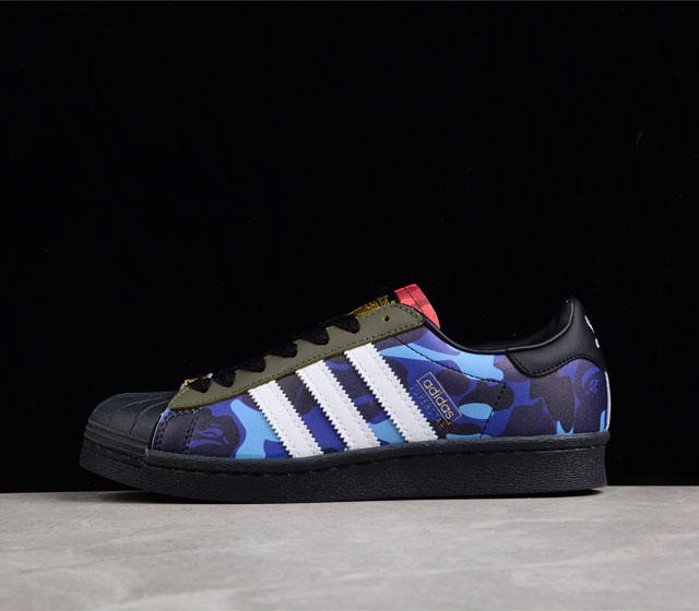 BAPE x Ad Superstar 80s 阿迪达斯猿人联名贝壳头全头层休闲板鞋 GZ8982 35.5-45 35.5 36 36.5 37 38 38