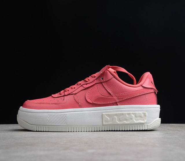 Nike Air Force 1 Fontanka 防滑减震耐磨 低帮 休闲板鞋 玫粉 货号 DA7024-601 这款Nike Air Force 1拥有致